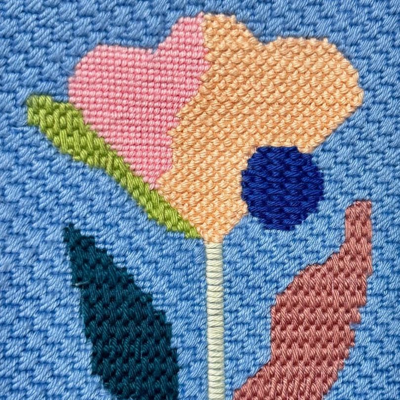 Floral Study 2 Needlepoint Kit - Stitch Guide