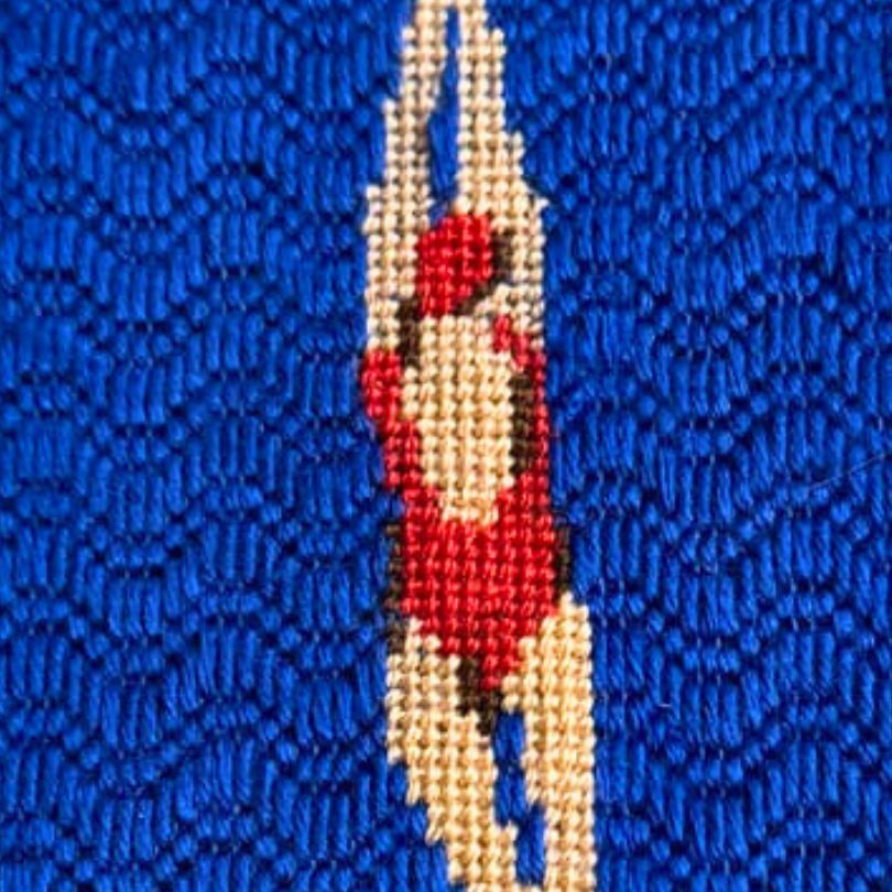 Diver Needlepoint Kit - Stitch Guide: 2 Versions