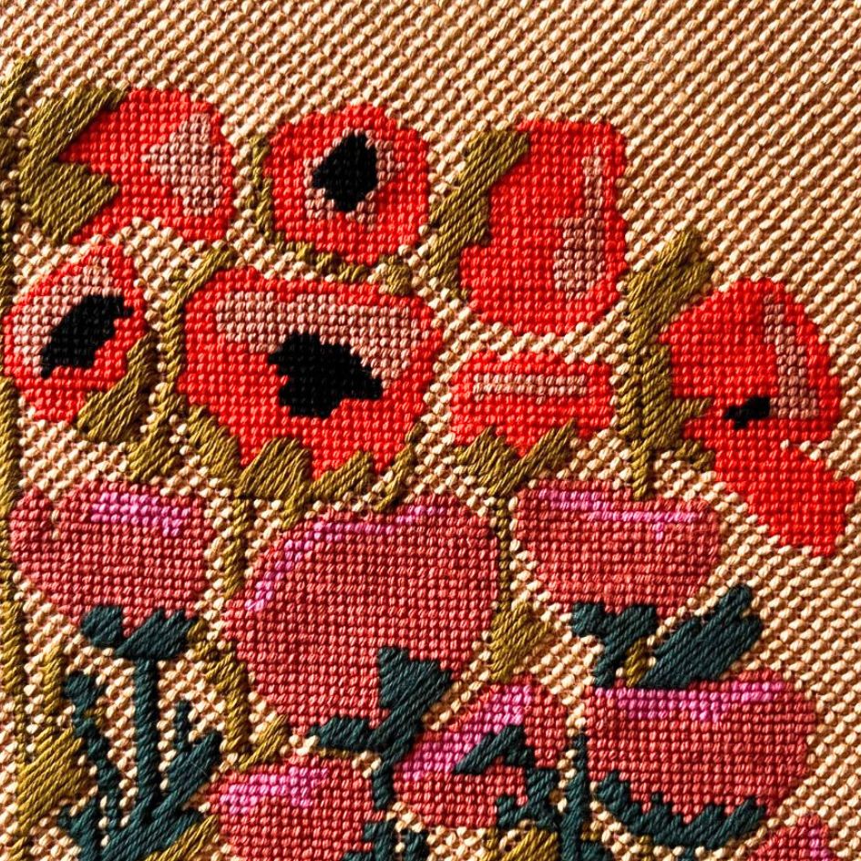 Poppy Blobs Needlepoint Kit Stitch Guide