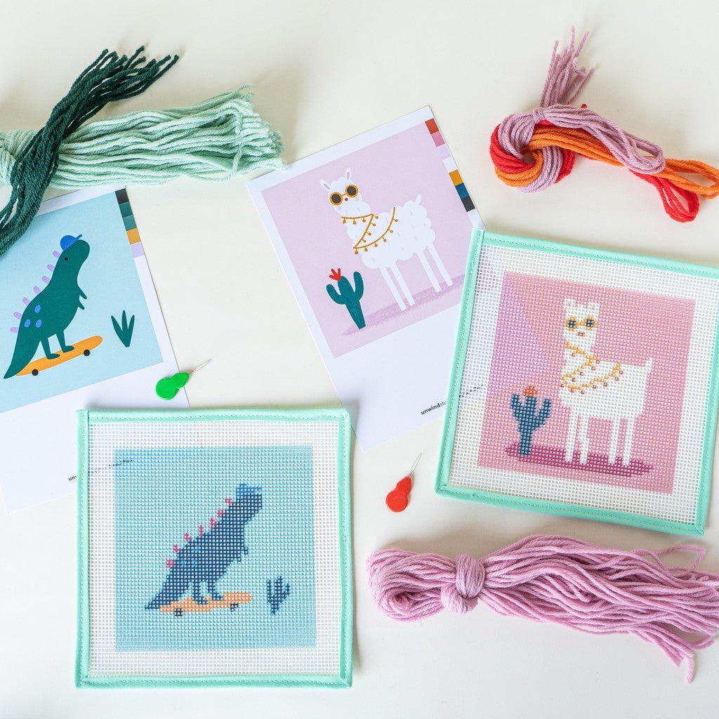 Needlepoint Craft Kits for Kids - Unwind Studio