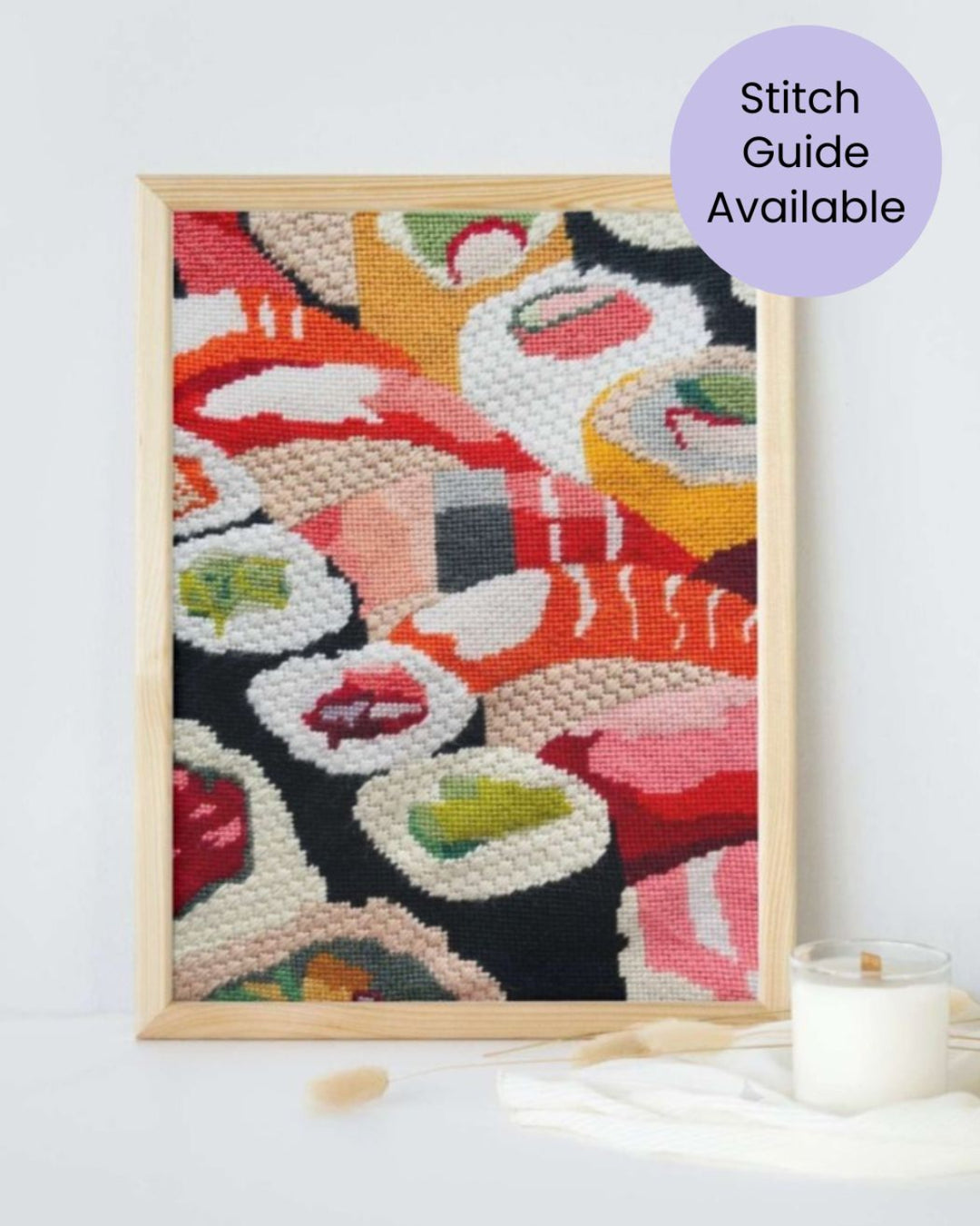 Sushi Boat Needlepoint Kit