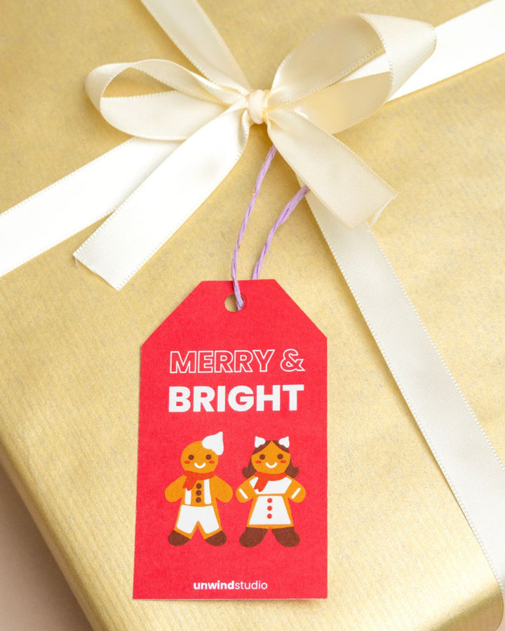 Gift Tag "Merry & Bright"