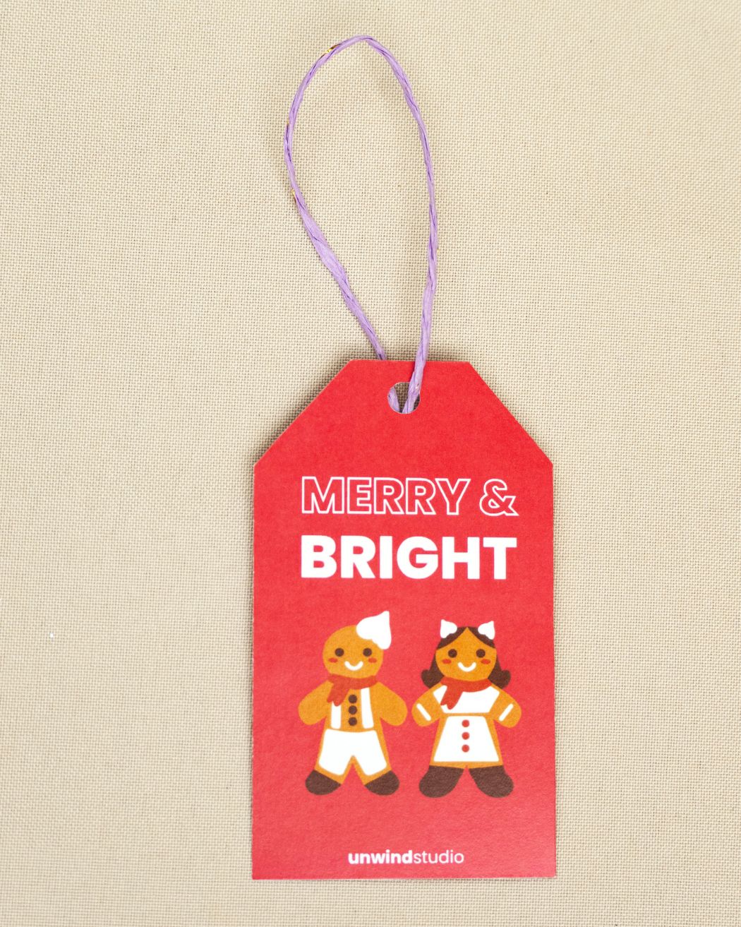 Gift Tag "Merry & Bright"