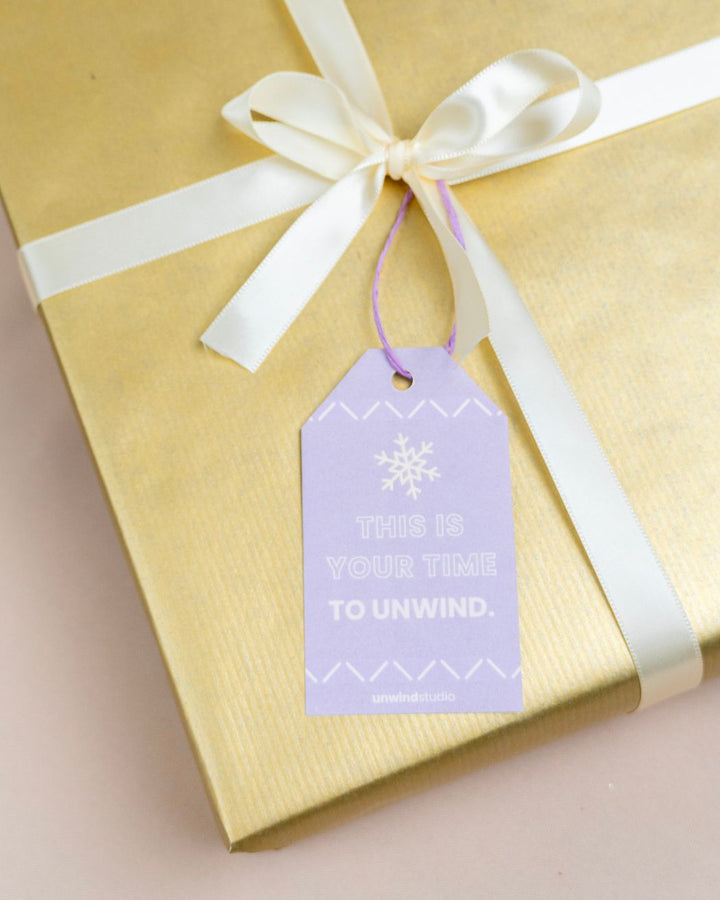 Gift Tag "Time to Unwind"