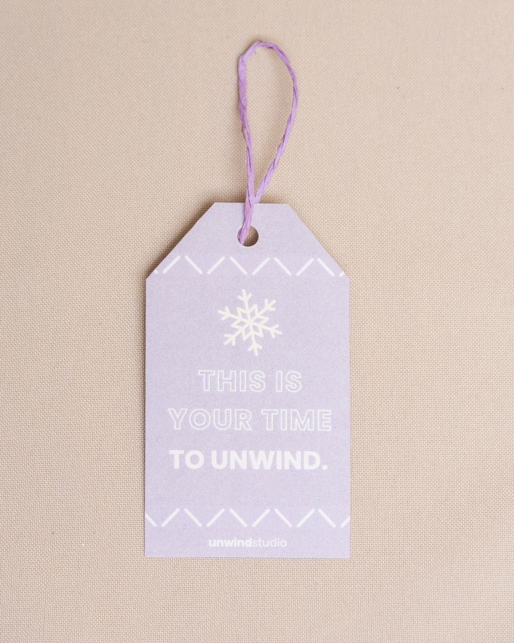 Gift Tag "Time to Unwind"