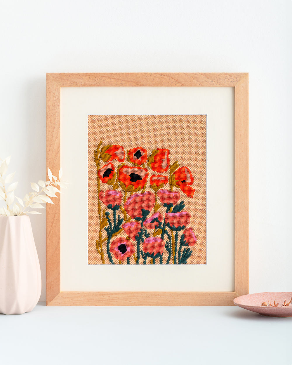 Frames for Needlepoint by Unwind Studio Poppy Blobs design