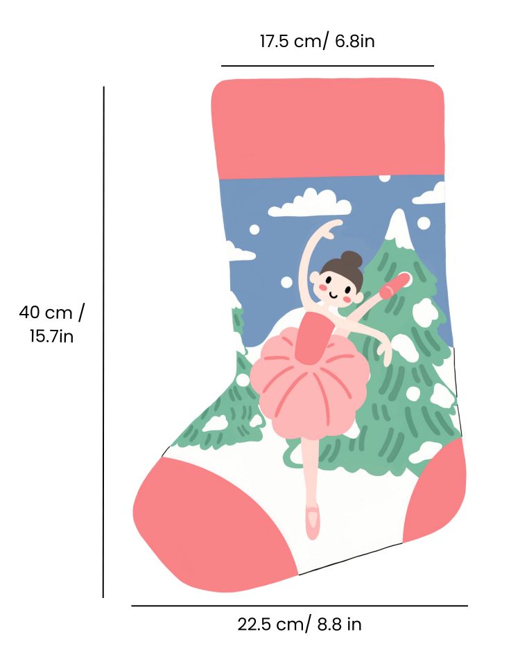 Ballerina in the Snow Stocking Needlepoint Kit