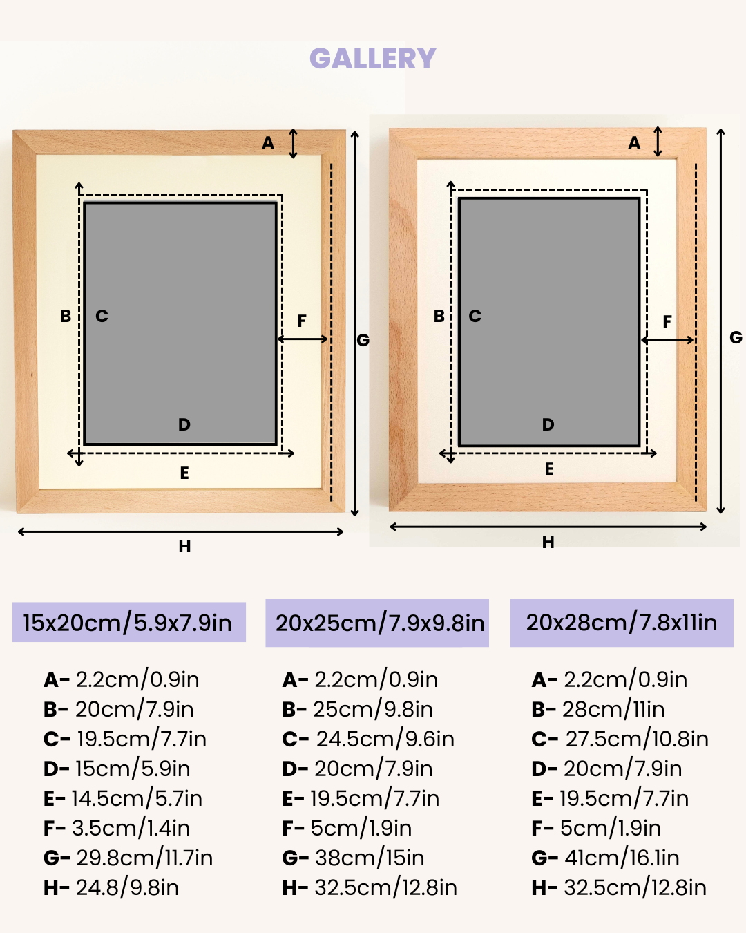 Solid Wood Frame: Gallery