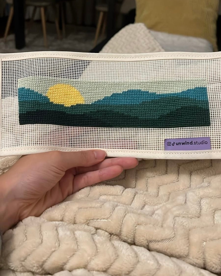 Green Mountains Bookmark Needlepoint Kit