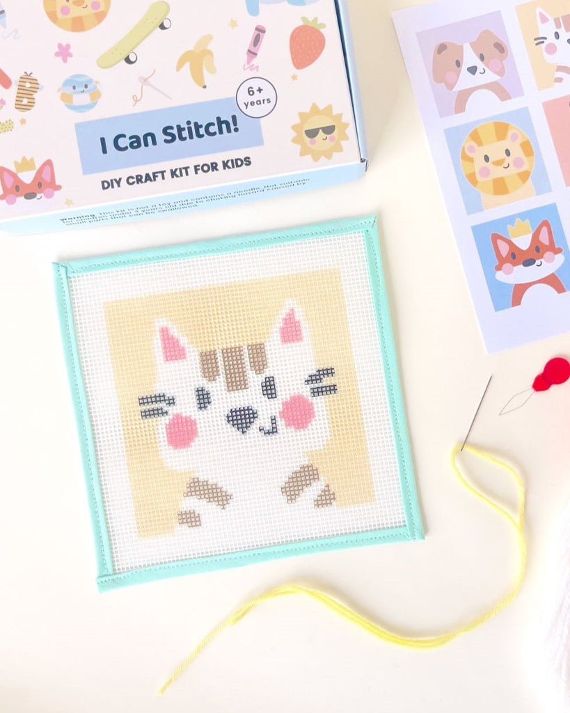 Needlepoint Kit or Canvas: on sale Cats In Line