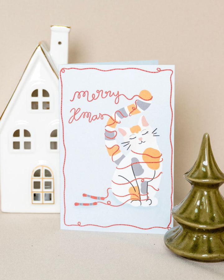 Christmas Greeting Card "Merry Xmas"- front