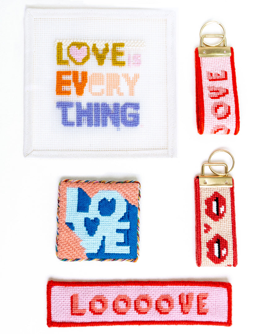 More Amor Key Fob Needlepoint Kit