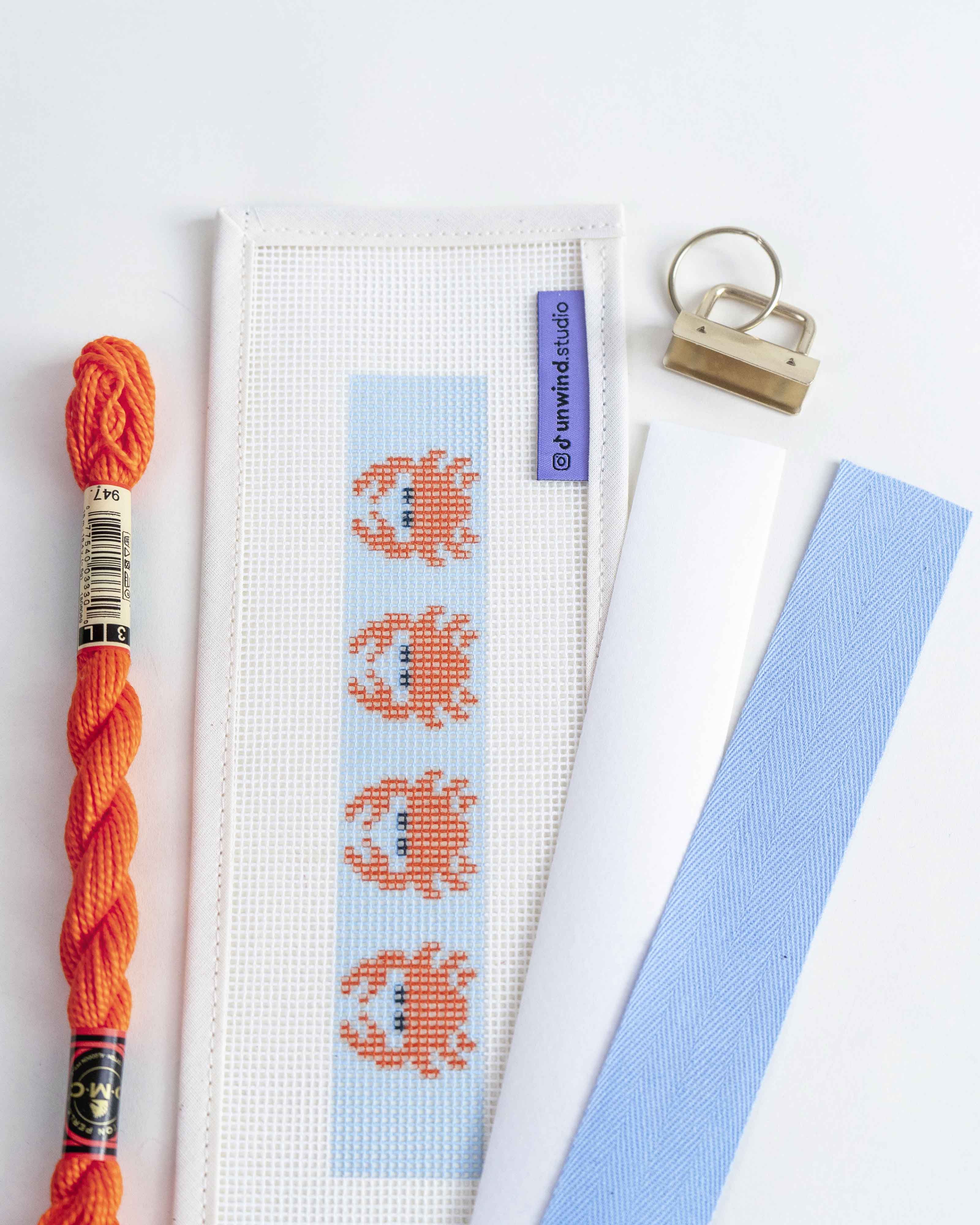 Crab Needlepoint Flask DIY outlets Kit