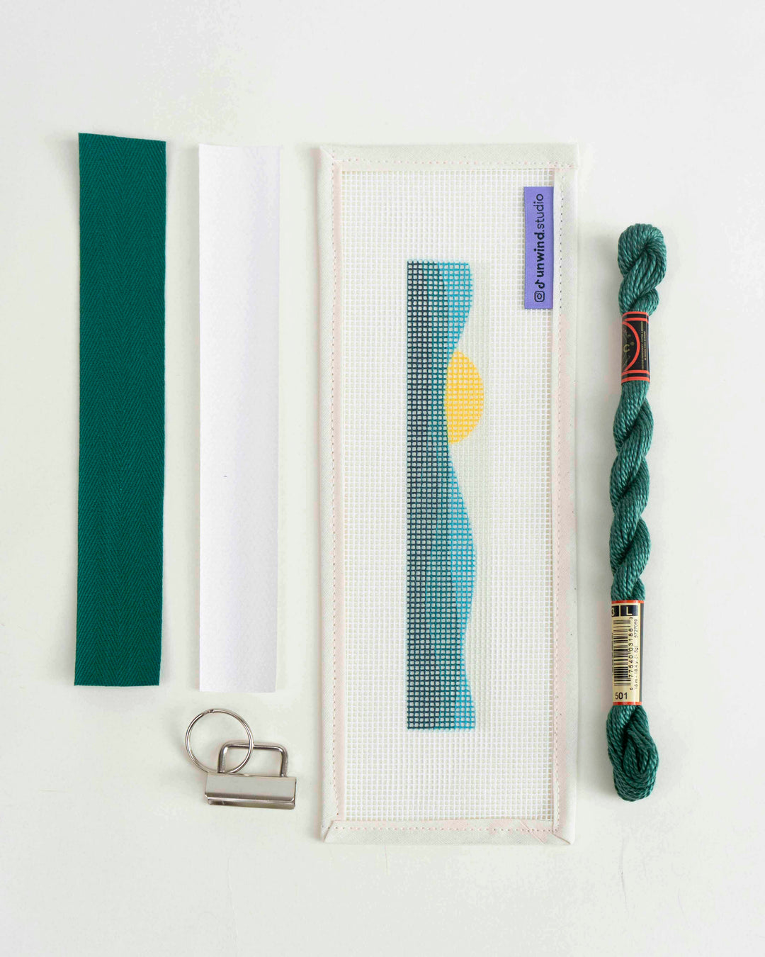 Green Mountain Key Fob Needlepoint Kit