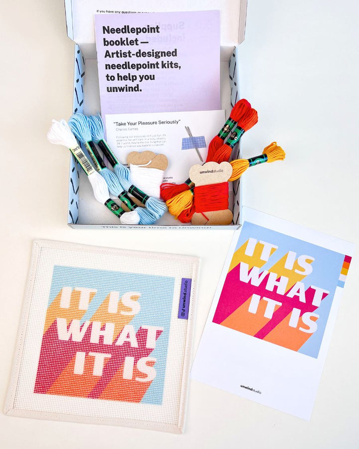 It Is What It Is Needlepoint Kit