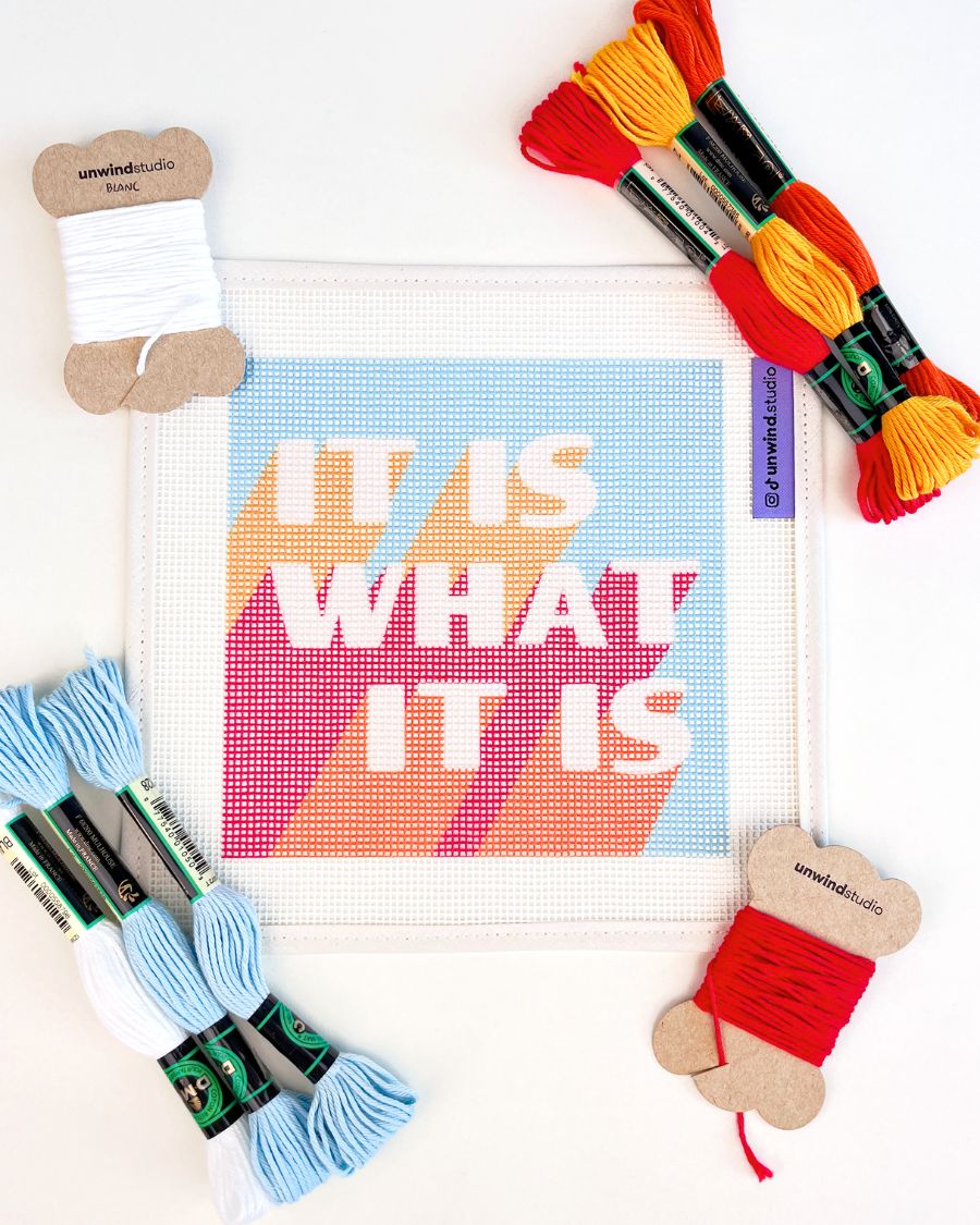 It Is What It Is Needlepoint Kit