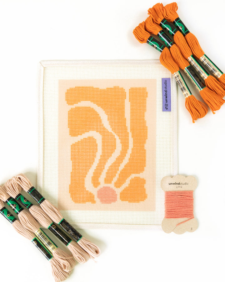 Itsas lorea 1 Needlepoint Kit - canva and threads