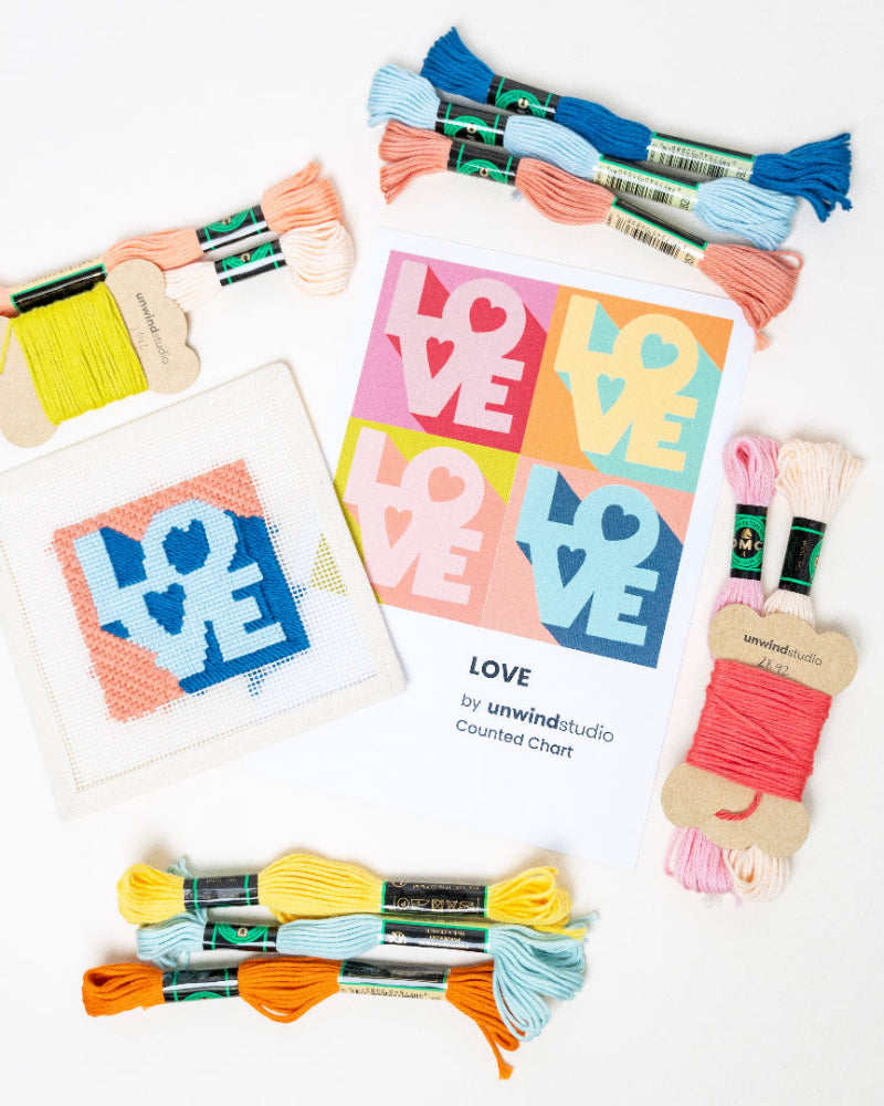 Love Magnet Needlepoint Kit