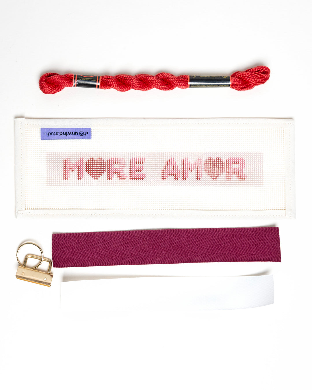 More Amor Key Fob Needlepoint Kit