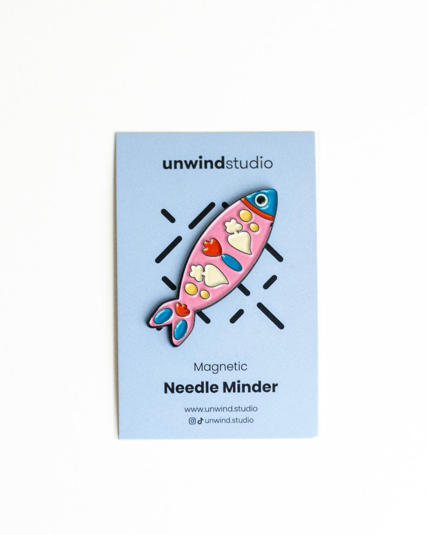 Needle Minder Sardine Magnet (enamel pin)