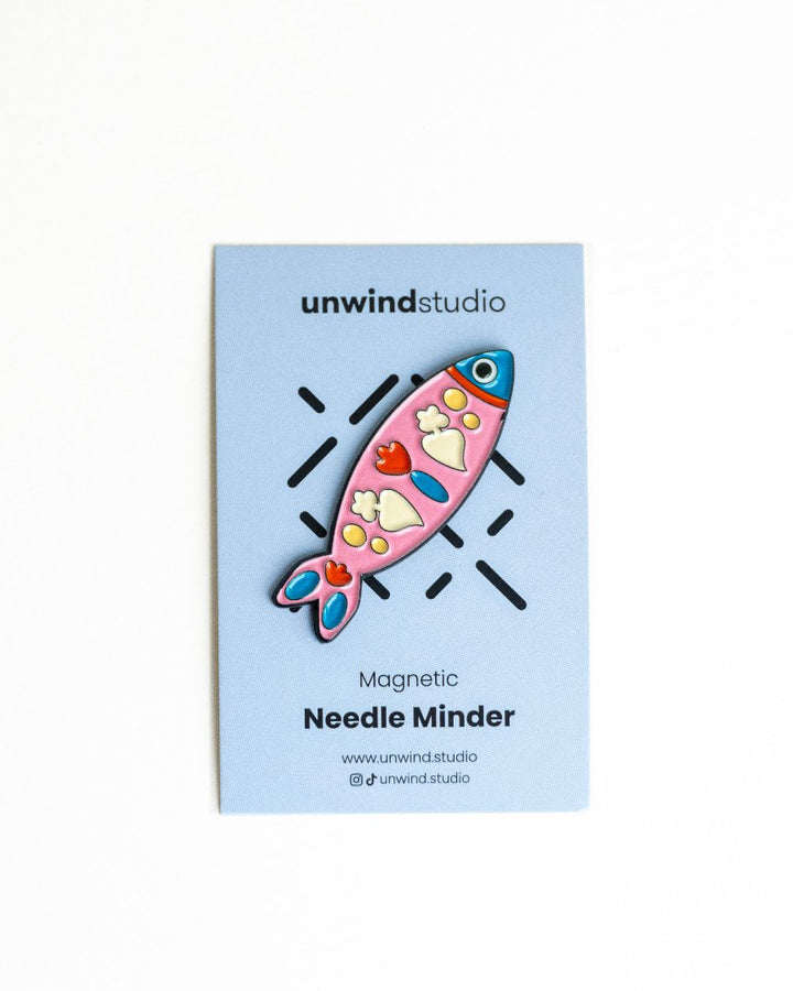 Needle Minder Sardine Magnet (enamel pin)