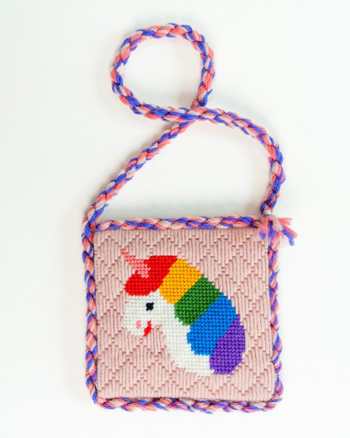 Rainbow Unicorn - Needlepoint Kit for Kids