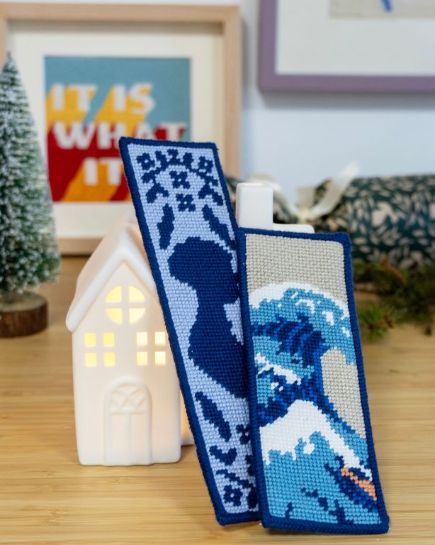 The Great Wave Bookmark Needlepoint Kit