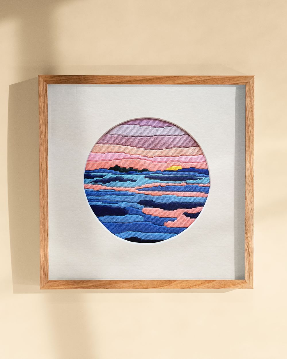 Sunset Ocean Scene Needlepoint Kit by Unwind Studio