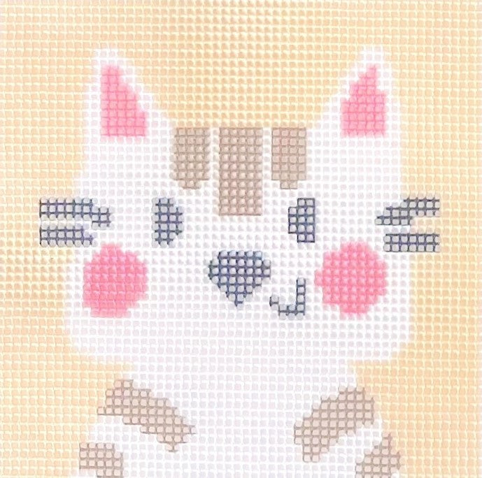 Contented cat needlepoint dimensions outlet