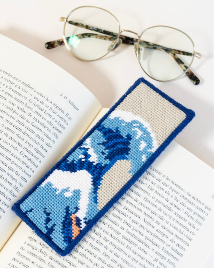 The Great Wave Bookmark Needlepoint Kit