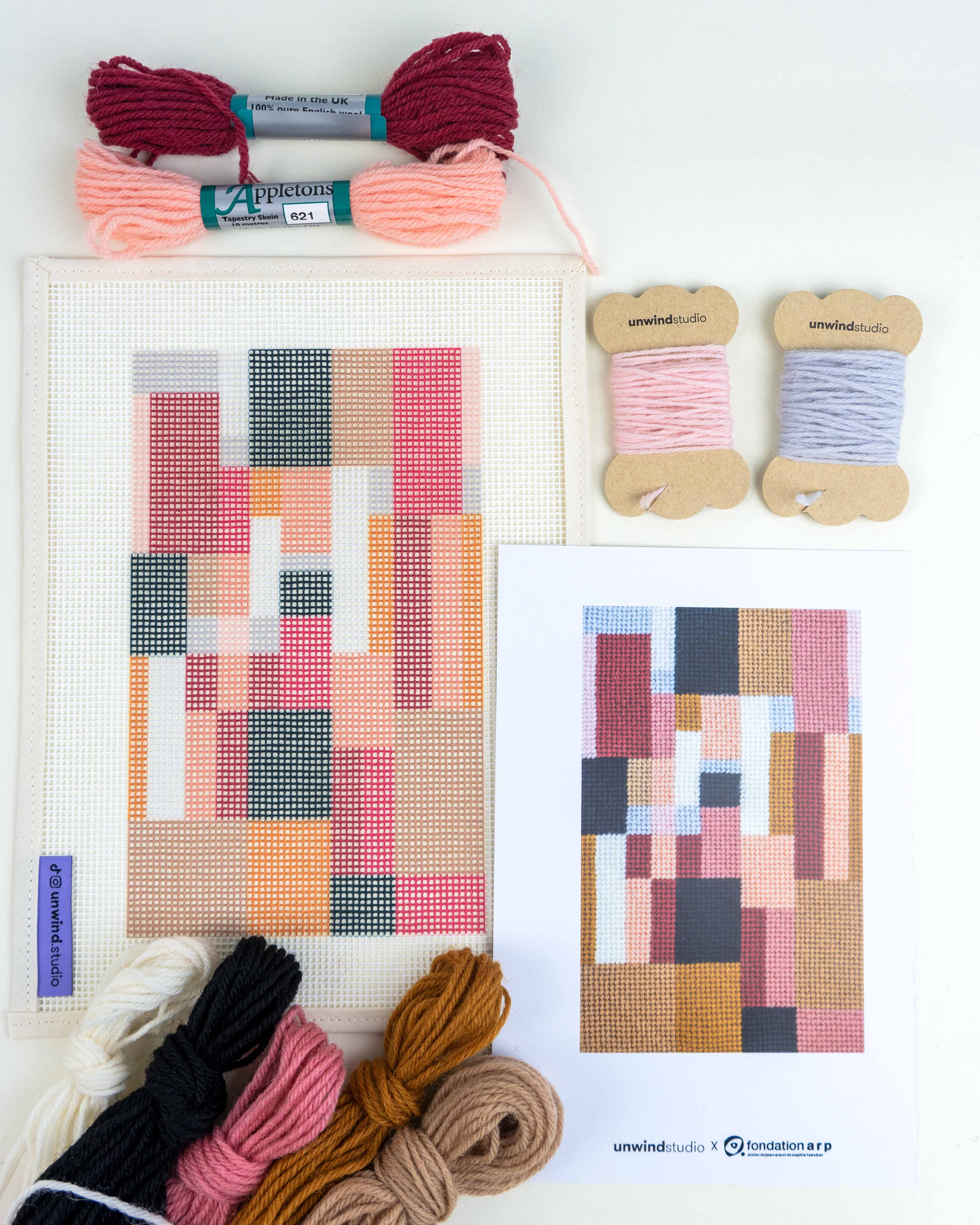 Needlepoint shops wool kit for beginners bundle