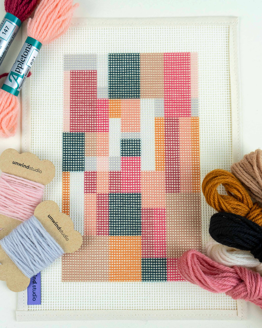 Sophie Taeuber-Arp, Vertical Composition Needlepoint Kit