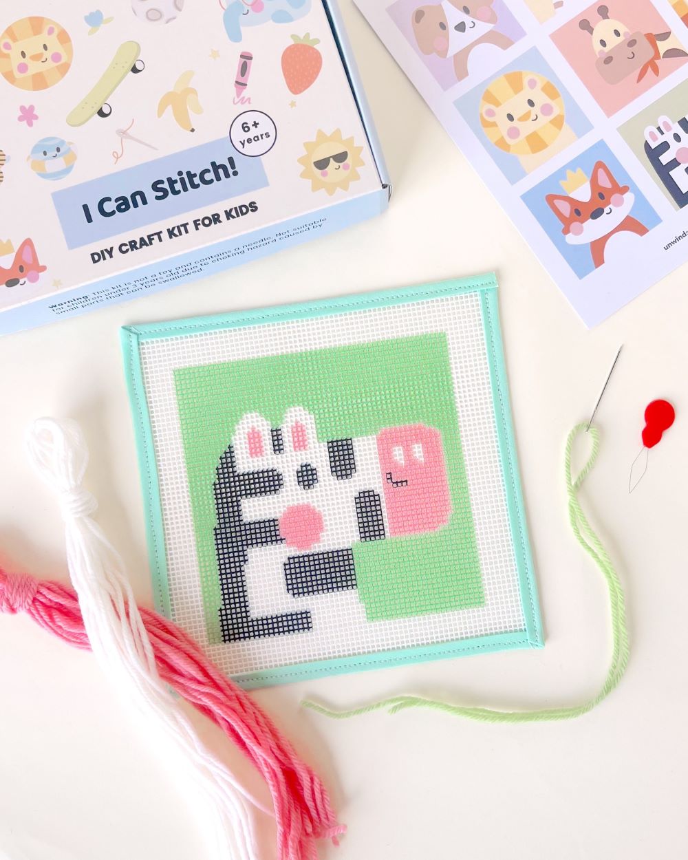 Zebra Needlepoint Kit for Kids