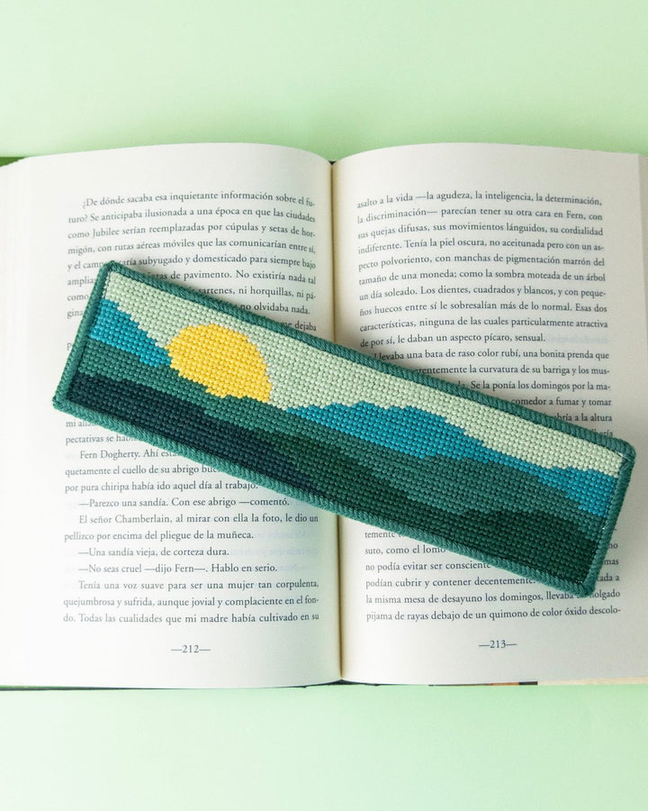 Green Mountains Bookmark Needlepoint Kit