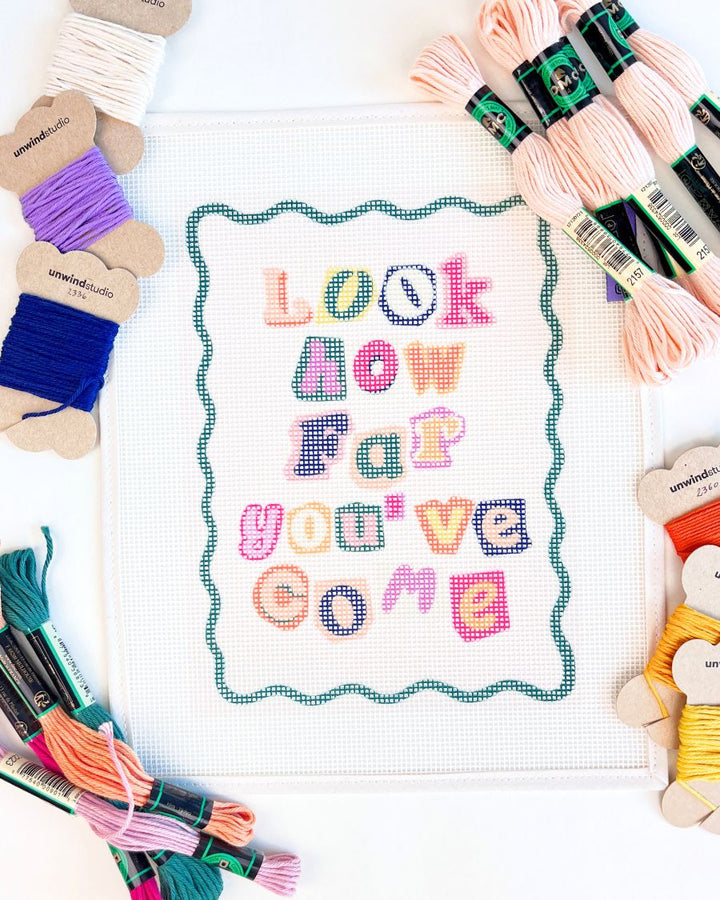 Look How Far You've Come Needlepoint Kit